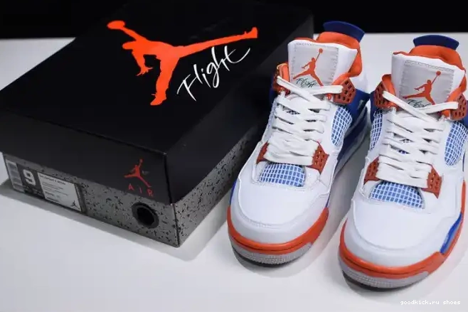 Cheap Air Jordan 308497-171 Bright Crimson-Royal 4 White Blue 0614